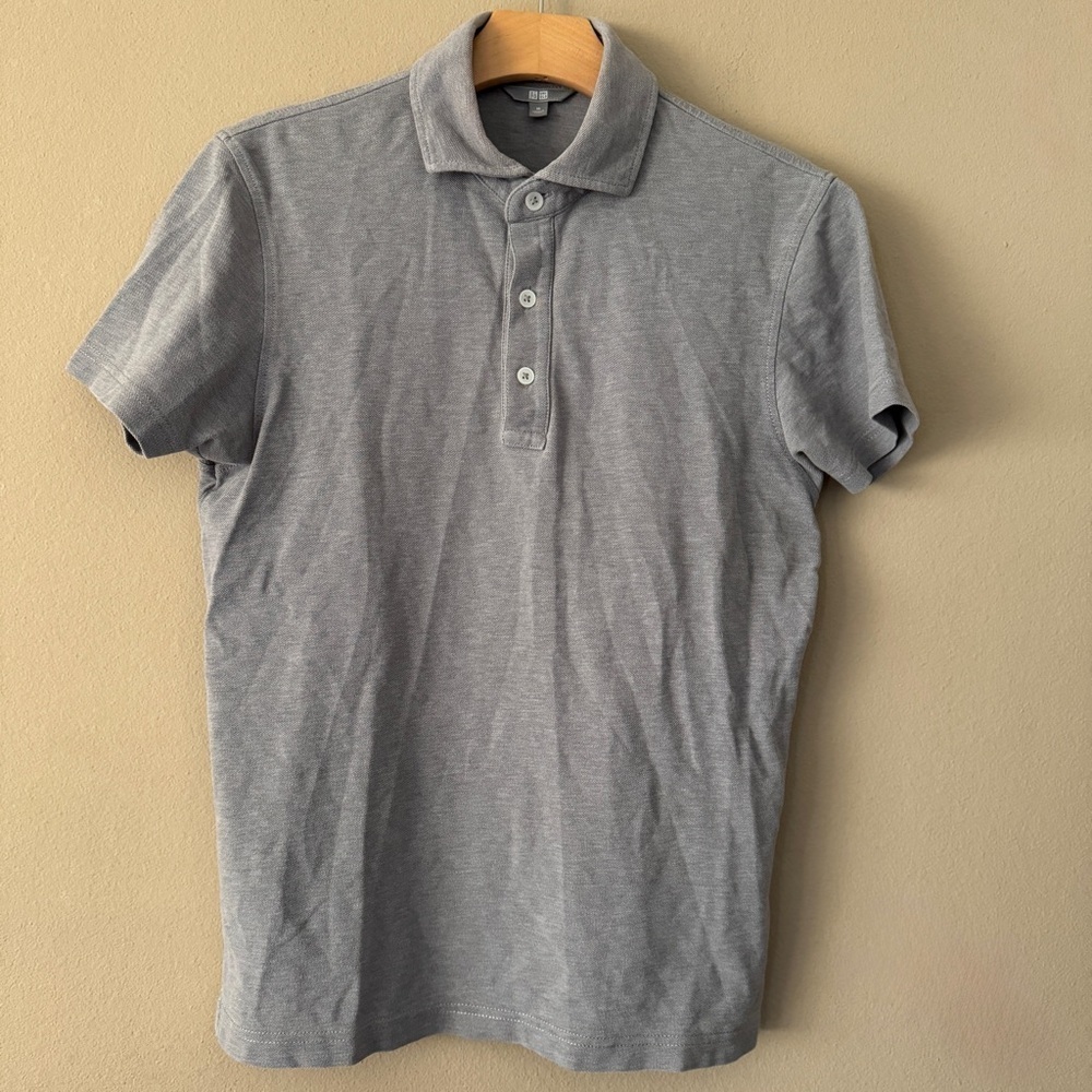 Uniqlo Men's Gray Polo Size M